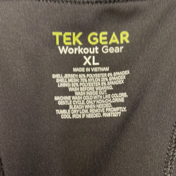 Tek Gear Black Workout Sports Bra Size XL - Picture 4 of 5